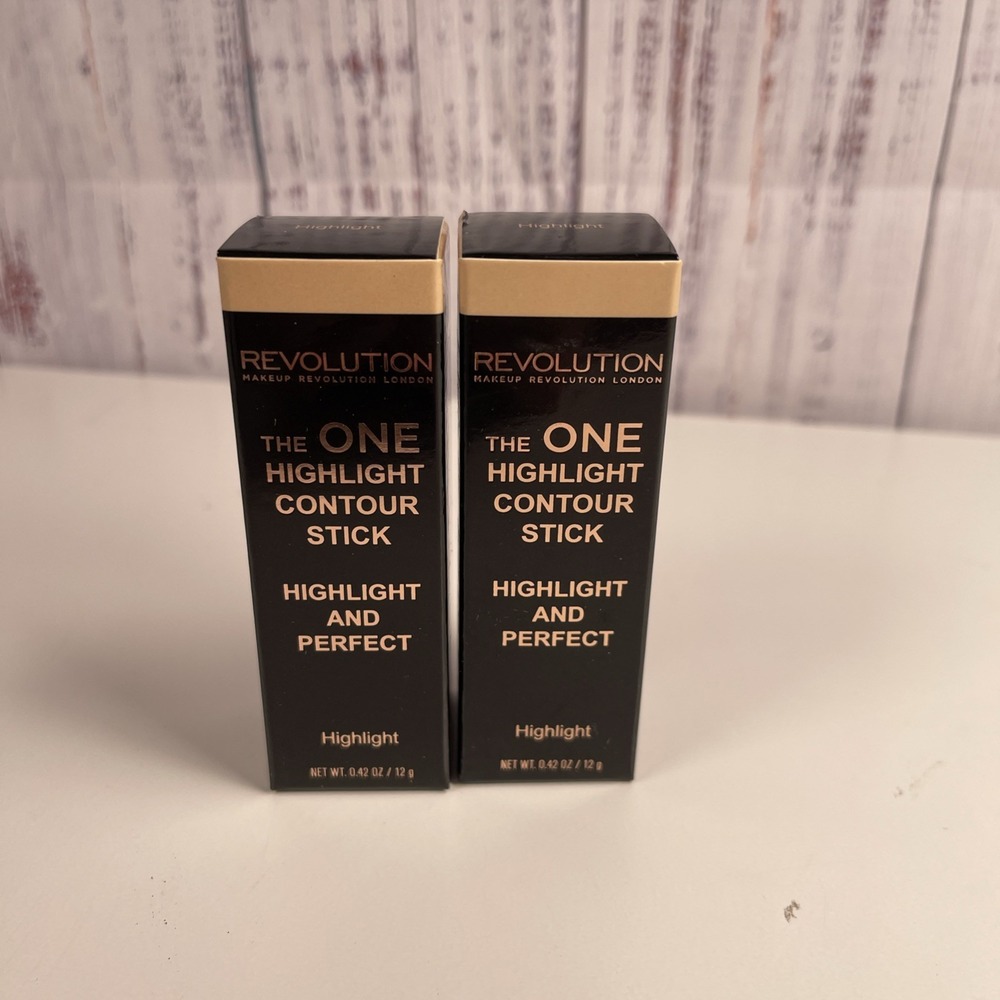 2 Pack Revolution London The One Highlight Contour Stick Illuminator Highlight